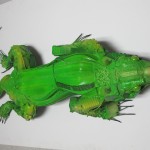 lagarto - 120x50x30cm-poliuretano+ferro+brinquedos